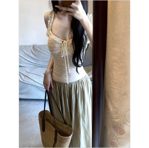 【E7Q8】辣妹蕾丝短款吊带背心女
