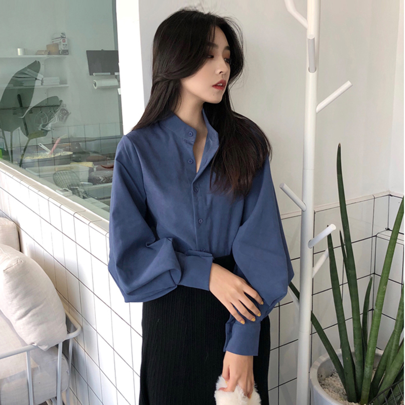 ¸Ûζ¸´¹ÅÁ¢Áìµ¥ÅÅ¿ÛÀ¶É«³ÄÉÀÅ®Çï×°2018пîÐÝÏпíËÉʱÉг¤ÐäÉÏÒÂ