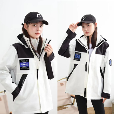 新冲锋衣男女士羽绒服户外三合一可拆卸帽子女冬款加绒加厚两件套