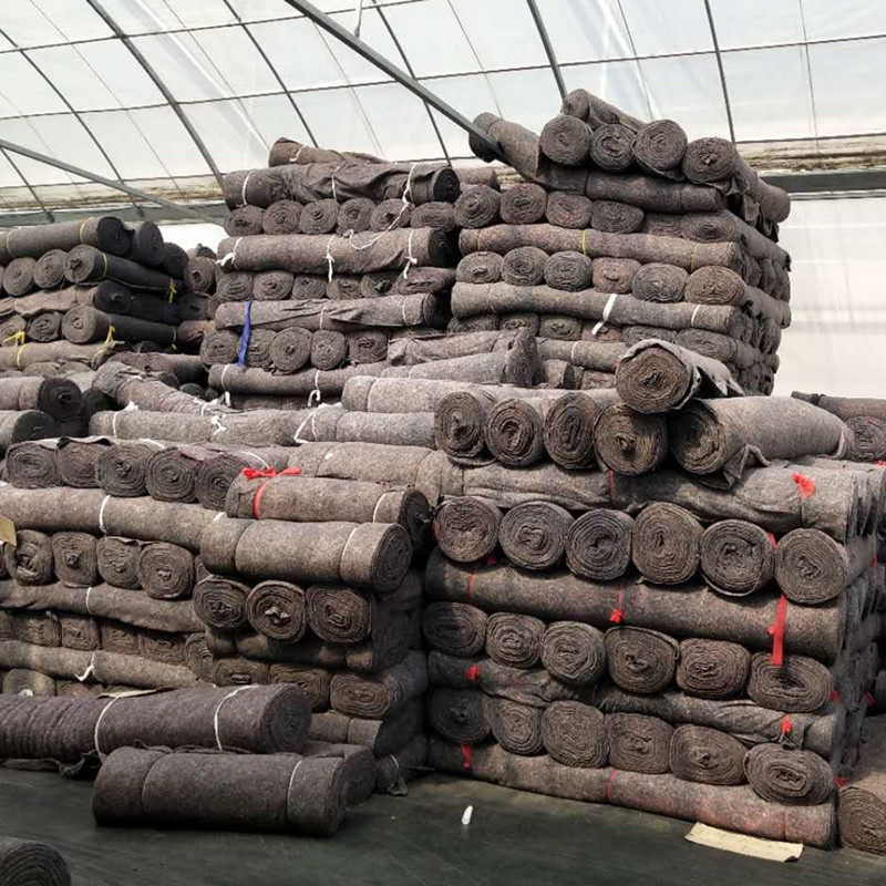 土工布无纺布毛毡工程布公路养护毯黑心棉包装毯大棚保温毡防寒毡_虎窝淘