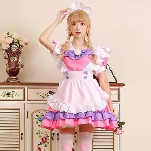 万圣节猫爪粉蓝色日系萝莉女仆装 短裙御宅族网红主播动漫展女佣服