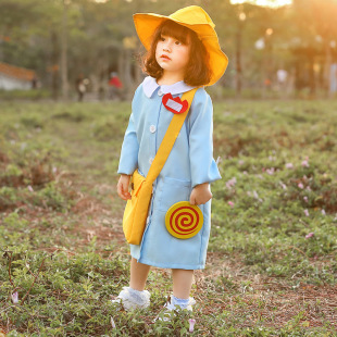 日系儿童幼儿园制服日本幼稚园连衣裙帽子小女孩可爱萌娃踏青套装