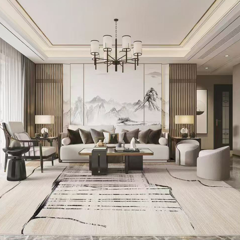 2025防水抗污地毯客厅现代简约轻奢高级卧室茶几床边毯易打理