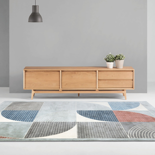 简约现代北欧Style客厅地毯沙发茶几毯黑白卧室床边满铺长方形纯色