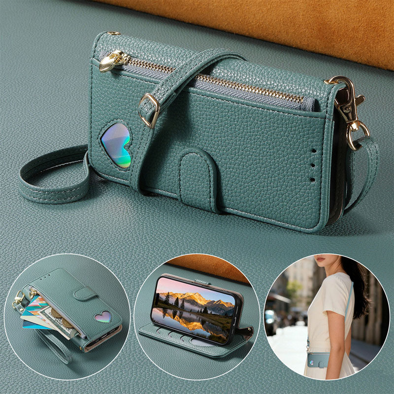 适用三星S26手机壳高档新款S25edge斜挎包S24ultra翻盖式保护套S23FE全包防摔S22/21/20带镜子Note20简约皮套