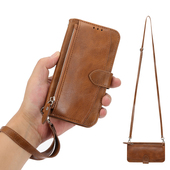 E全包防摔8简约7 适用苹果15手机壳iPhone14plus斜挎SE3挂绳17 11翻盖保护套XR 16皮套13pro max商务12