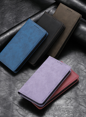 适用小米红米Note13手机壳12Tpro全包防摔15/14/11e 11se商务高端皮套11R 12C翻盖保护套turbo简约外壳s