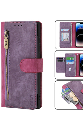 适用三星Note20手机壳套S24/25全包S23防摔S22ultra翻盖S21FE S20+新款jump3保护套S10男女高端M34简约buddy2