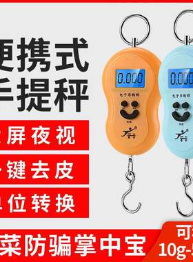 手提电子秤行李秤便携电子秤快递秤钓鱼秤电池夜光数字显示斤葫芦