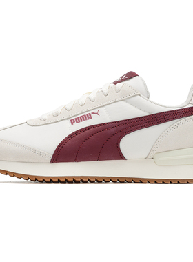 彪马休闲鞋25年春季中性399250-14米白色-红色