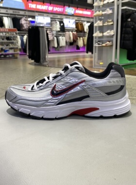 耐克7/2424年冬季男性394055-001金属银/黑/白色/校园红