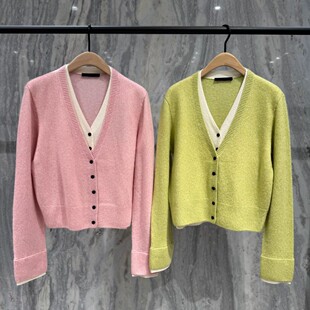 山羊绒绵羊毛混纺假两件毛衣 2026春新品 MBF1CAR019 C系列