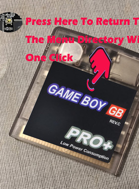 GB GBC烧录卡GB Everdrive PRO带一键重置功能带8GTF卡带游戏
