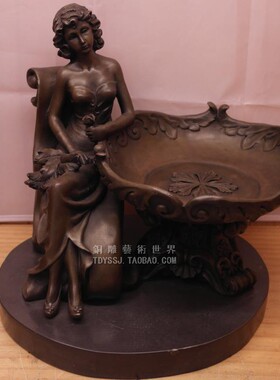 托盘欧式风展示架收纳雕塑摆件