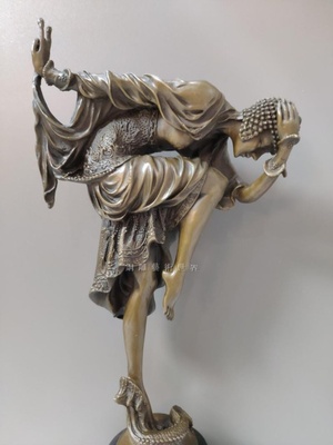 促销铜雕艺术世界舞者舞女蛇女欧式雕塑舞蹈人物摆件家居饰品创意