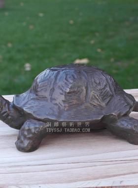 乌龟玄关祝寿礼品林先铜摆件雕塑