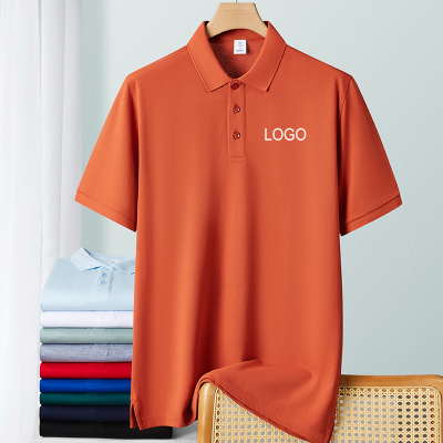 纯棉polo衫t恤工作服定制印logo餐饮服务员厨师服短袖t恤男女夏季