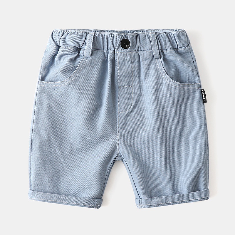 三折品牌撤柜童装中小童夏季男童纯色休闲中裤短裤 2143