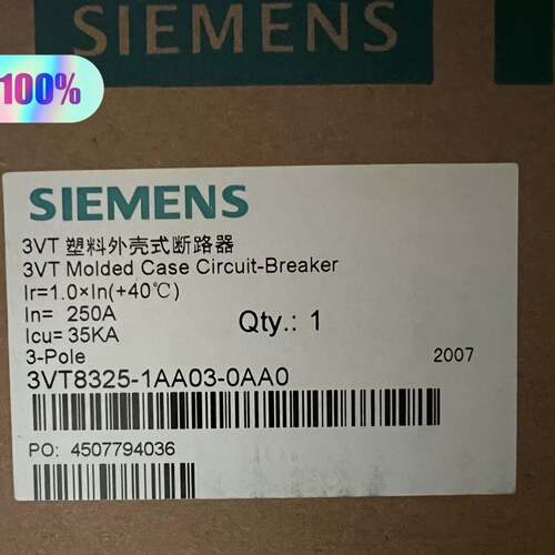 可维修3VT8325-1AA03-0AA0西门子塑壳断路器议价