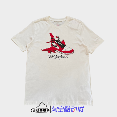 Nike耐克 JORDAN男子运动休闲夏季短袖T恤DN1443-100