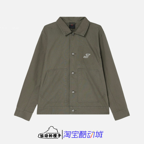 Nike TATUM 塔图姆AJ男子刺绣翻领衬衫休闲夹克外套 HM3881-222