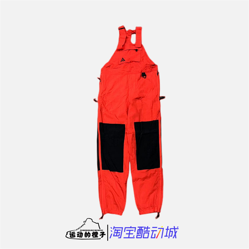 口袋连体休闲长裤背带裤