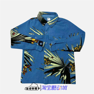 Nike/耐克 男子运动休闲印花羊羔绒保暖翻领夹克外套 DA6708-469