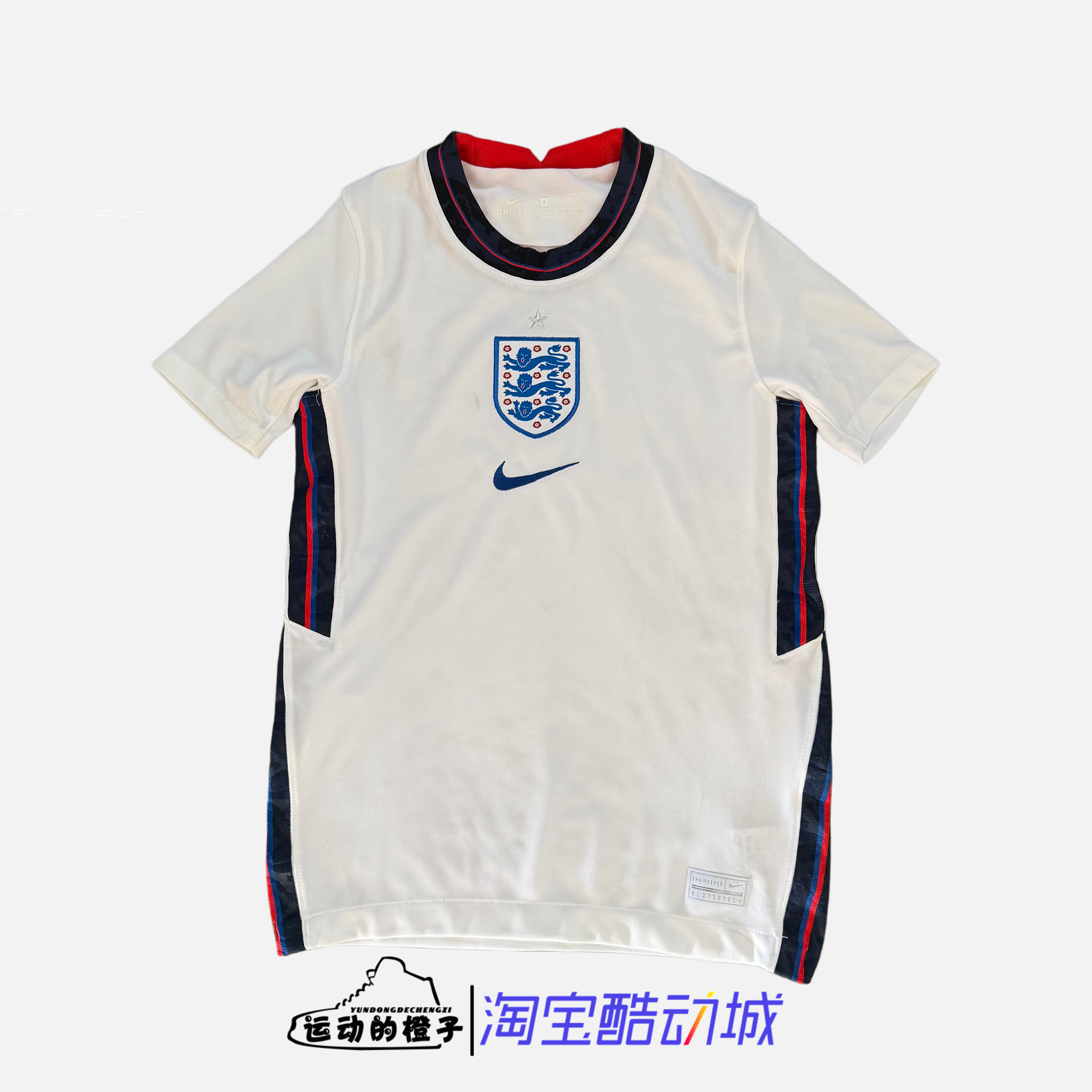 Nike耐克 男子运动足球英格兰队球迷版短袖T恤CD1033-100