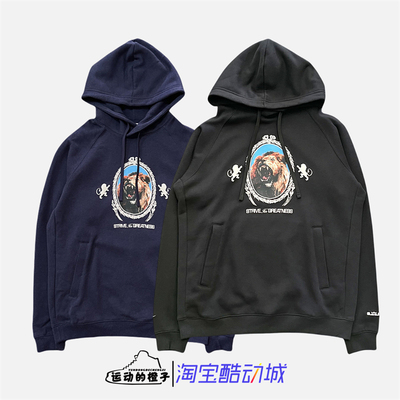 耐克詹姆斯男加绒保暖连帽卫衣