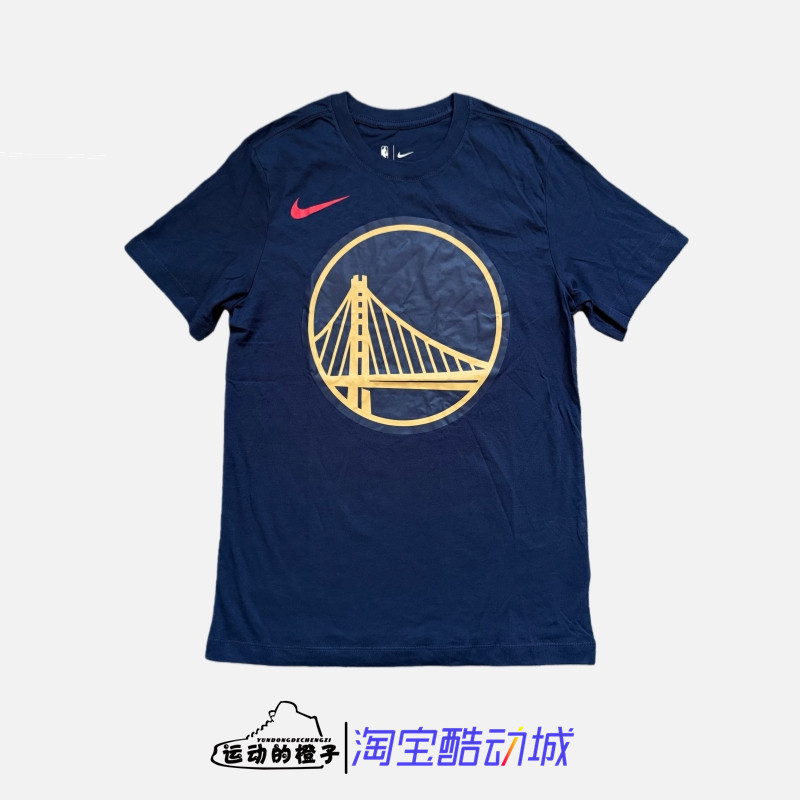 Nike/耐克 金州勇士队男子篮球文化衫休闲运动短袖T恤 HJ2597-419