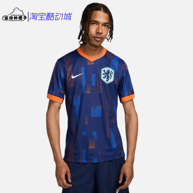 Nike/耐克 荷兰队客场球迷版球衣男子足球运动短袖T恤 FJ1260-492