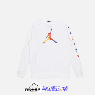 Nike/耐克 AIR JORDAN AJ大LOGO男子针织加绒套头卫衣 DA6729-100