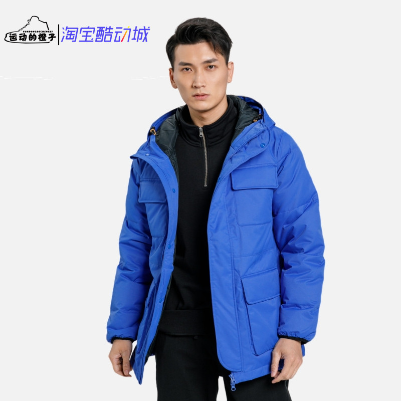 Converse/匡威 防风保暖 男子中长款连帽羽绒服外套 10017092-A02