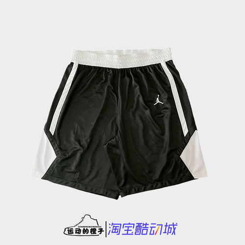 Nike AIR JORDAN 男子修身美式AJ黑白透气篮球运动短裤AR4321-012