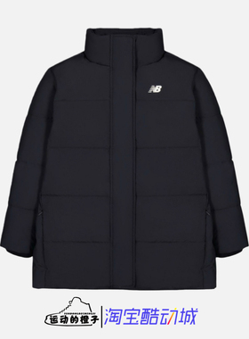 New Balance/NB 女子中长款潮流休闲运动连帽羽绒服 AWJ43355-BK
