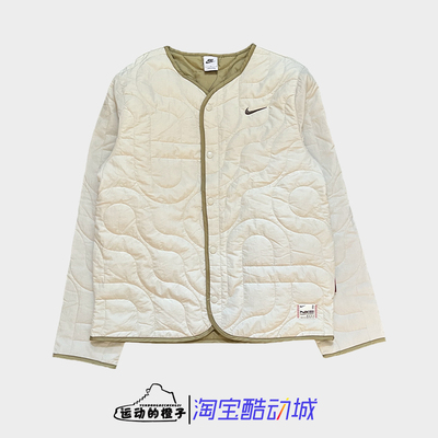 耐克Nike 男CNY新年款刺绣小勾保暖薄棉服外套夹克HV8204-072