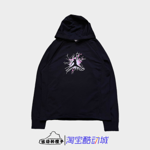 Nike/耐克 AIR JORDAN男子薄款针织套头连帽衫运动卫衣FN5813-010