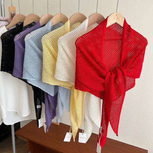 2026新款镂空薄款针织大披肩女夏