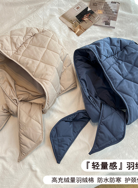 巴克拉克法帽系带包头羽绒布帽女冬季防寒保暖棉帽护耳帽子轻量化