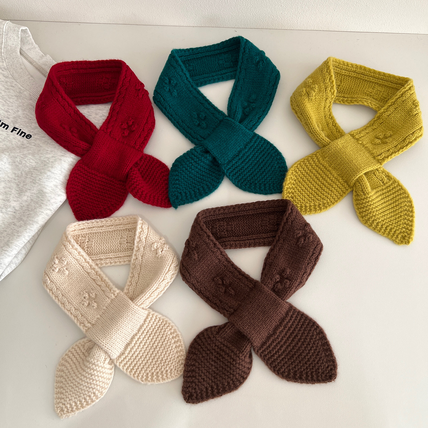 100%羊毛韩系交叉毛线针织小围巾秋冬装饰搭配护颈围脖亲子小领巾,服饰配件/皮带/帽子/围巾,围巾/丝巾/披肩,淘宝优惠券,粉丝福利购,淘宝优惠卷