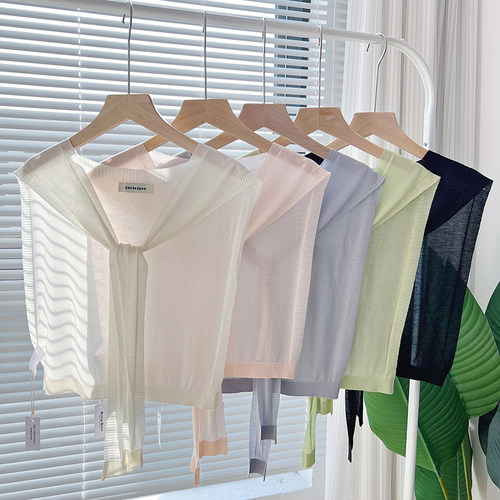 NikkiHaley轻薄透气冰丝披肩