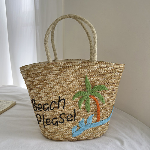 2026新款麦杆手工编织包包女夏季