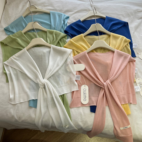 夏季清凉感冰丝薄款披肩女外搭