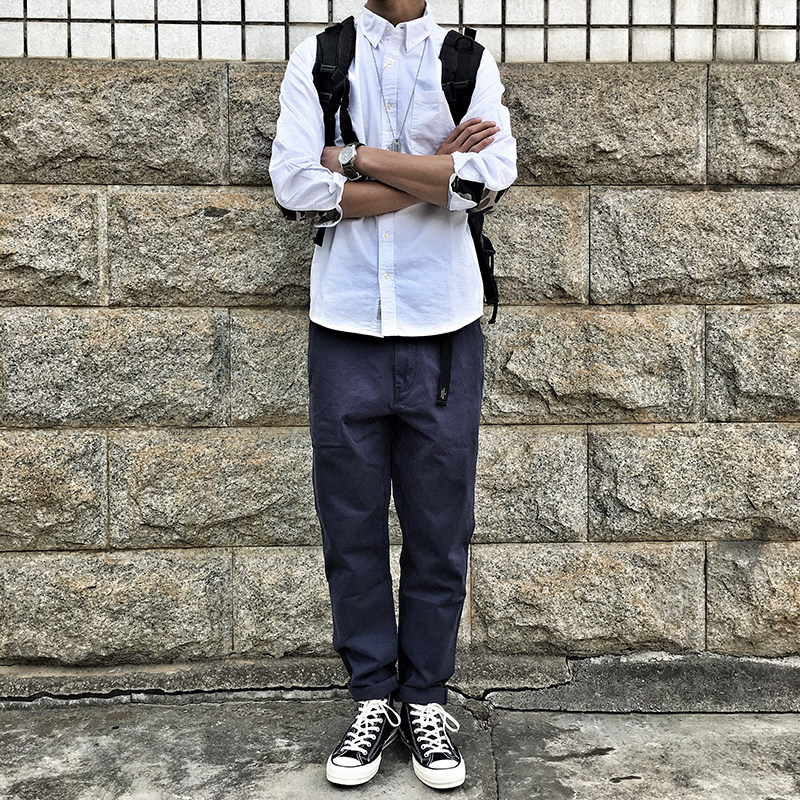 714street 百搭日系工装街头斜纹直筒长裤宽松复古修身男女休闲裤|msdalam kategori Pakaian Lelaki, seluar santai - dari Buy2taobao.com untuk memberikan perkhidmatan ejen Taobao profesional membeli