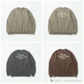 刺绣做旧加绒套头卫衣 MADNESS 余文乐 SWEATER 25AW FADED CREW