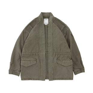 现货 VISVIM SANJURO BENNY JKT 18AW 水洗日系道袍夹克秋冬外套
