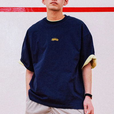 MADNESS GROOVY LOGO TEE 25SS 纯色刺绣字母春夏短袖T恤 余文乐