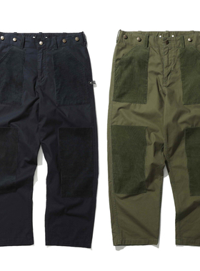 MADNESS CORDUROY PATCHWORK CHINO PANTS 18AW 灯芯绒补丁休闲裤