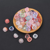 10颗12mm铃兰花苞碗花玫瑰花心DIY手工发簪古风材料步摇流苏吊坠