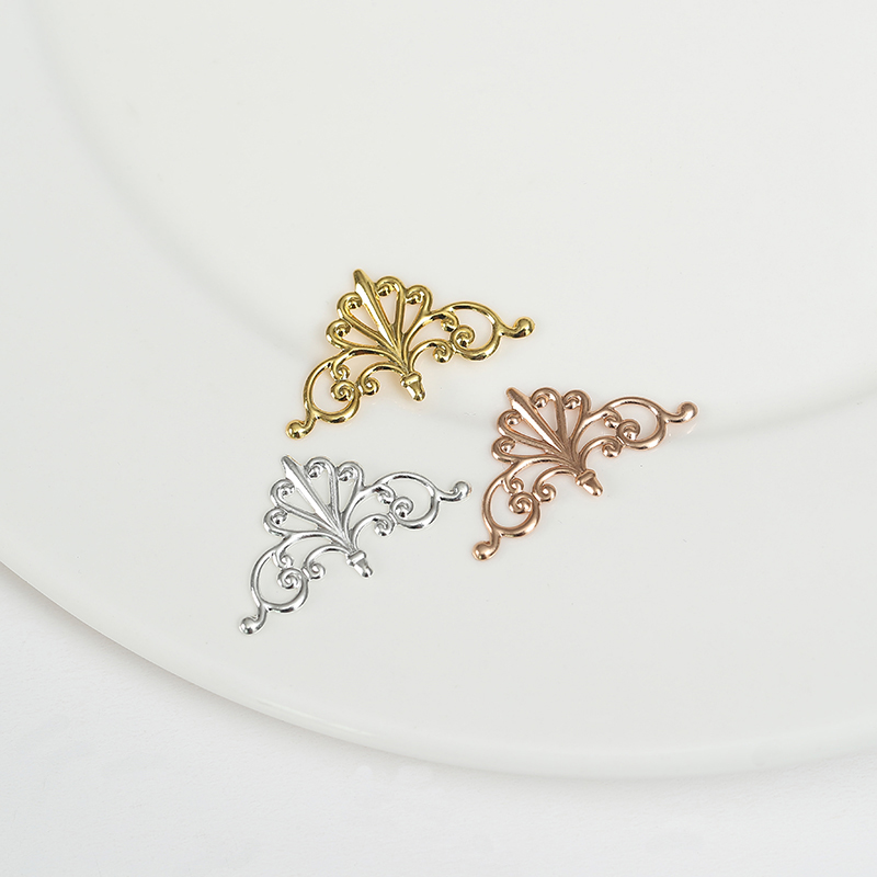 16x28mm黄铜花片diy饰品配件